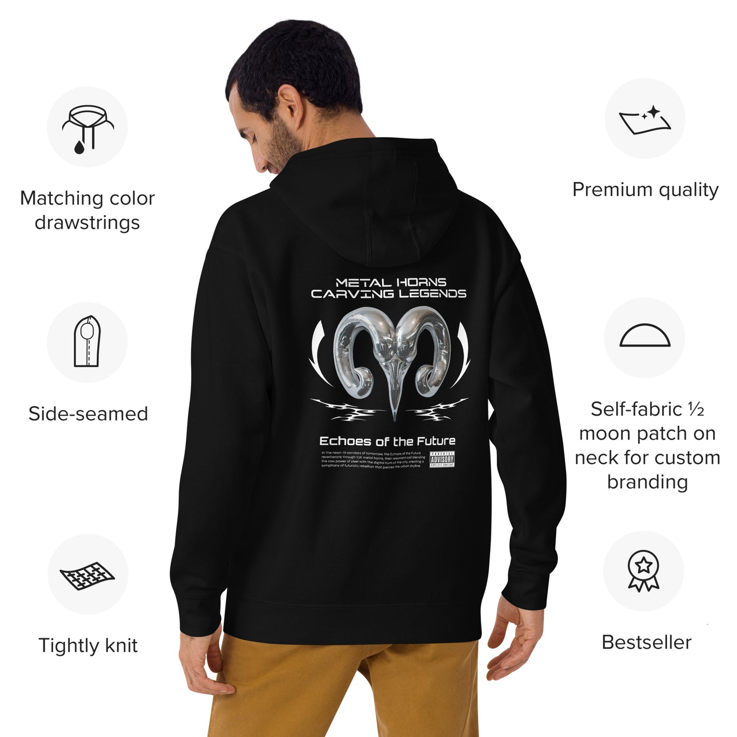 Metal Horn Unisex Hoodie